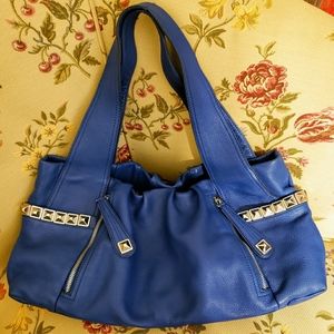 B. MAKOWSKY STUNNING BLUE LEATHER BAG